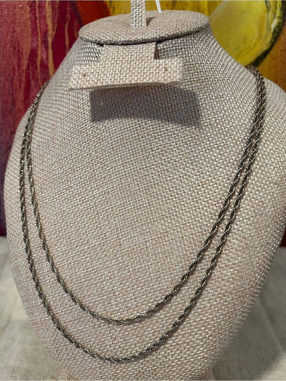 Milor Italy .925 Sterling Silver Twist Helix Chain Necklace Set of 2